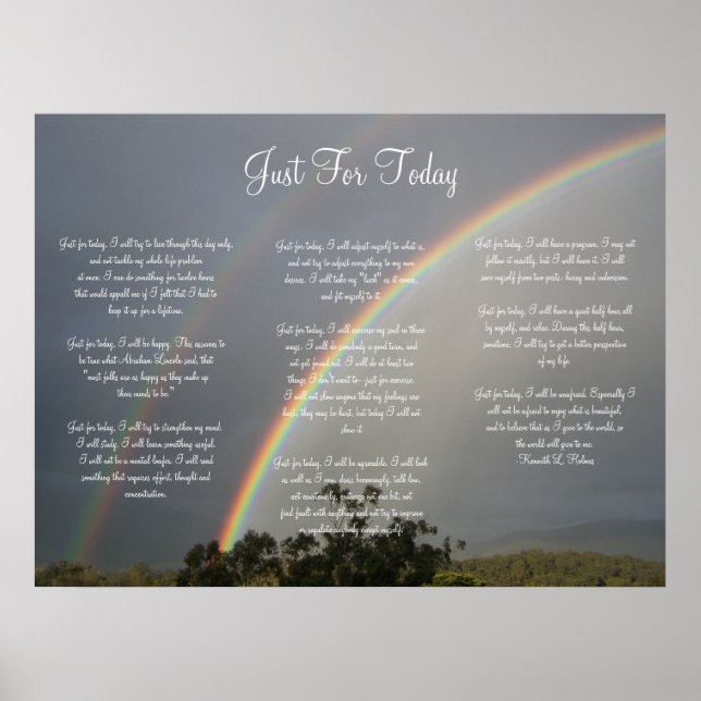 Just för idag poster (Framsidan)