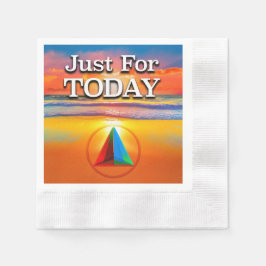 Just For Today Recovery Slogan Sunrise Pappersservett