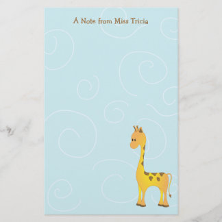 Just Giraffe Brevpapper