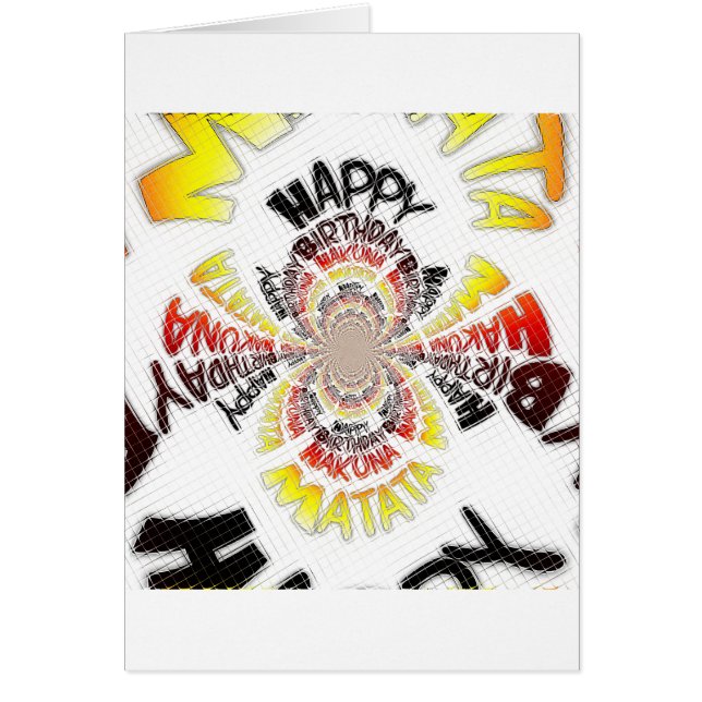 Just Grattis på födelsedagen har en Nicedag Hälsningskort (Framsidan)