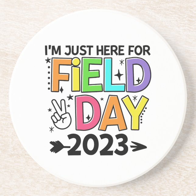Just här för Fält Dag 2023 Fredstecken Lärare St. Underlägg (Framsidan)