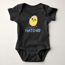 Just Hated Cute Chick Black Baby Bodykostym T Shirt
