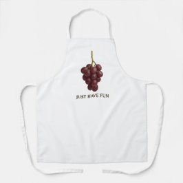 Just Have Fun" Grape Apron – Fun Kitchen or Wine 