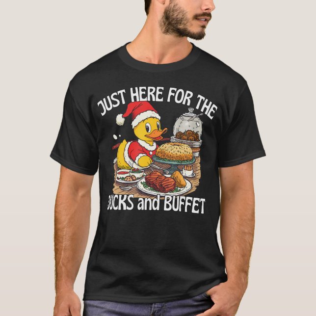 Just Here For The Ducks And Buffet Cruise Ship T Shirt (Framsida)