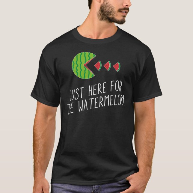 Just Here For The Watermelon Summer Watermelon Ess T Shirt (Framsida)