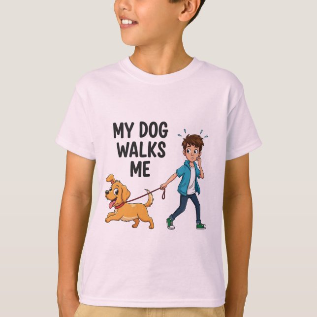 Just Hold the Leash - T-shirt design  (Framsida)