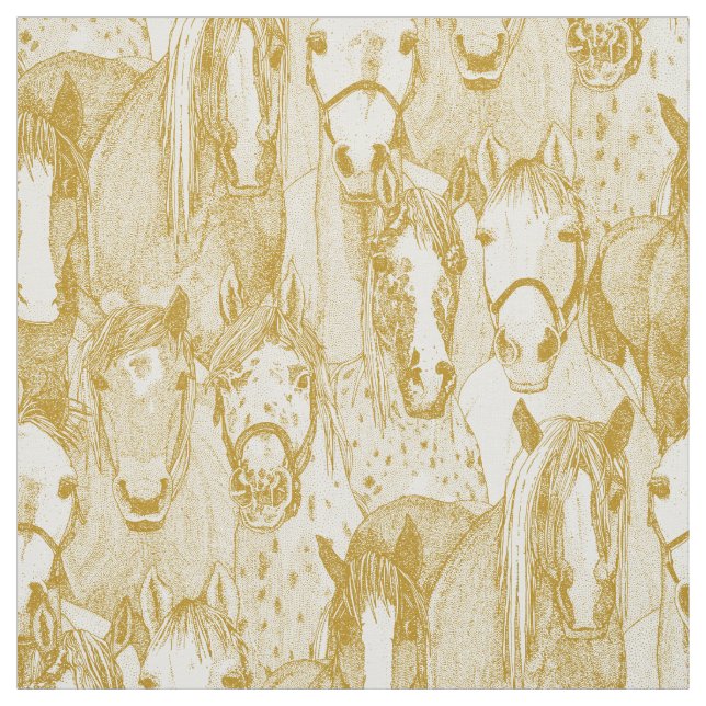 just horses gold half pearl tyg (Provkarta)
