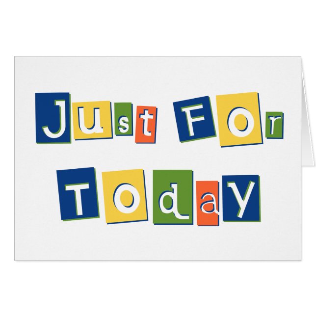 Just i dag hälsningskort (Framsidan Horizontal)