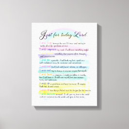 Just i dag, Lord Canvastryck