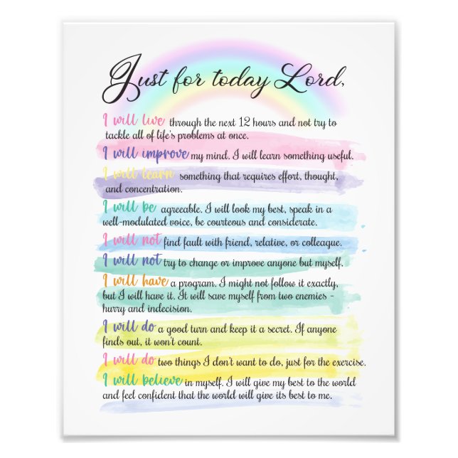 Just i dag, Lord Fototryck (Framsidan)