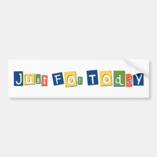 Just i dag: Slogan Quote Färg Block Brev Bildekal