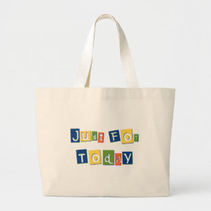 Just i dag: Slogan Quote Färg Block Brev Jumbo Tygkasse