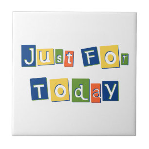 Just i dag: Slogan Quote Färg Block Brev Kakelplatta