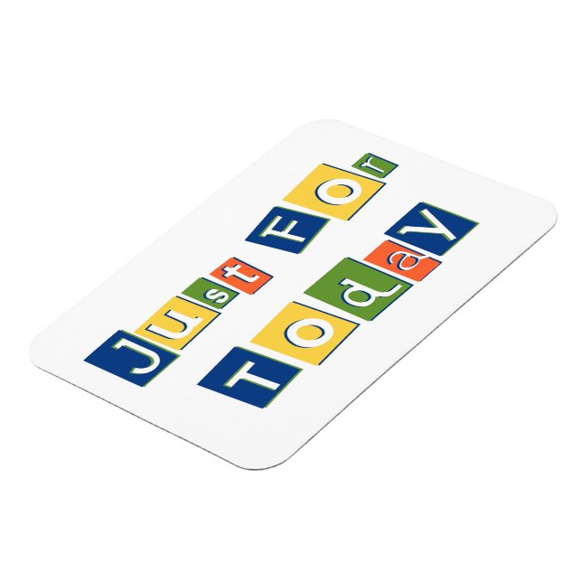 Just i dag: Slogan Quote Färg Block Brev Magnet (Vänstra Sidan)