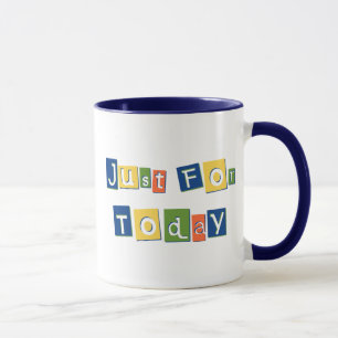 Just i dag: Slogan Quote Färg Block Brev Mugg