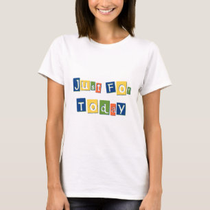 Just i dag: Slogan Quote Färg Block Brev Tee