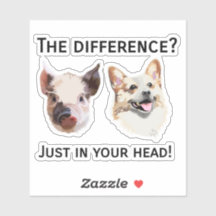 Just in your head- Tierschutz Aufkleber