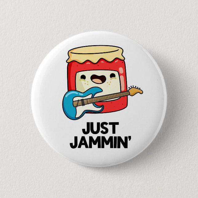 Just Jammin Funny Rocker Sylt Pun Knapp (Framsida)