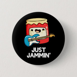 Just Jammin Funny Rocker Sylt Pun Mörk BG Knapp