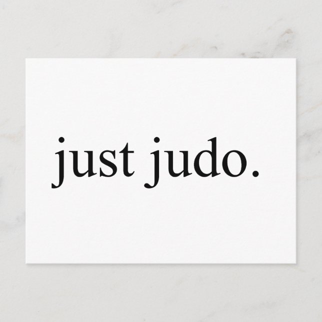 Just Judo Vykort (Framsida)