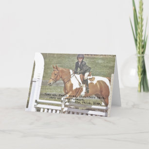 JUST JUMP-gratulationskort Tack Kort