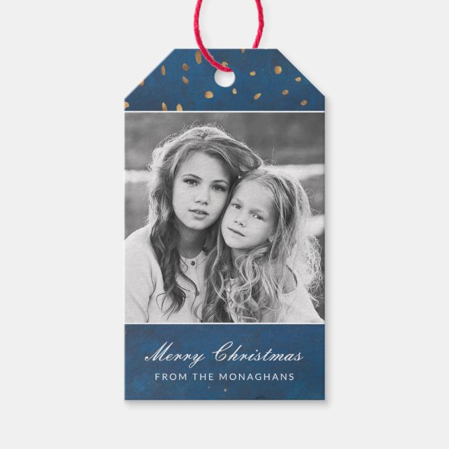 Just Kärlek | Blå Presentetikett (Framsidan)