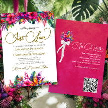 Just Kärlek Tropical Garden Blommigt QR-koden Bröl