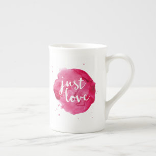 Just kärlek vattenfärgsfärg Bra Bone China Mugg Benporslin Mugg