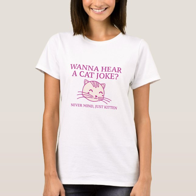 Just Kitten T Shirt (Framsida)
