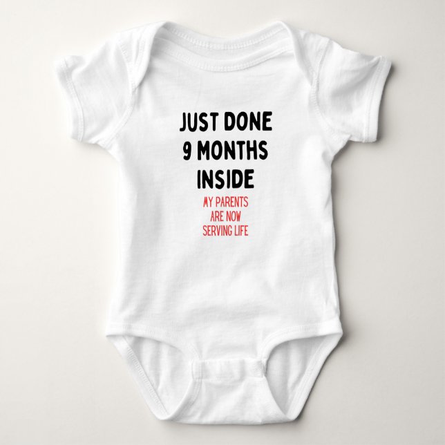 Just klar 9 månader inåt, New Born Gift T Shirt (Framsida)