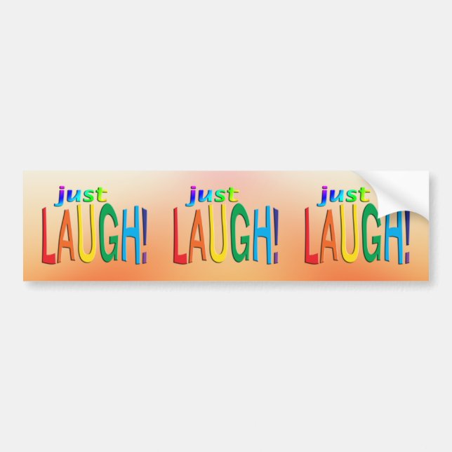 Just Laugh Bildekal (Framsidan)
