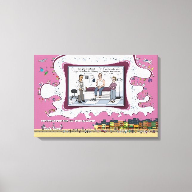 Just Leave Your Underwear | Get Well 24x16 Canvastryck (Framsida)