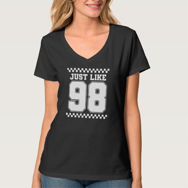 Just Like 98 Orange 1998 Retro Throwback T Shirt (Framsida)