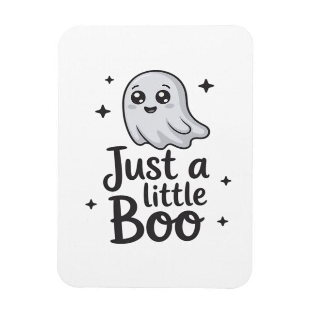 Just Little Boo Funny Design Magnet (Vertikal)