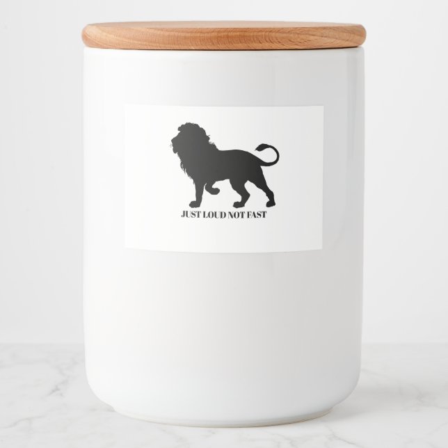 JUST LOUD NOT FAST MAT ETIKETTER (Framsida)