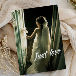 Just Love Wedding Party-Modern Minimalist Romantic Inbjudningar