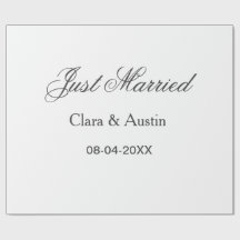 Just Married add couple name date year wedding sim