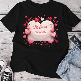 Just Married Est 2026 Wedding Wife,Custom date T Shirt