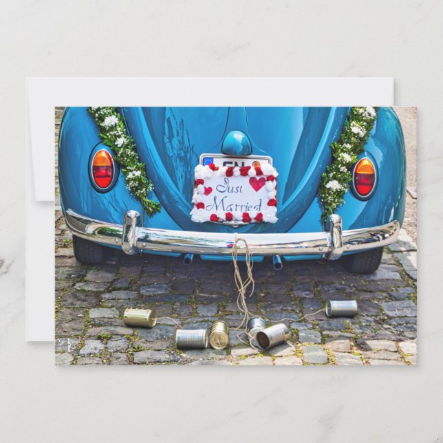 Just Married Inbjudningar (Framsida)