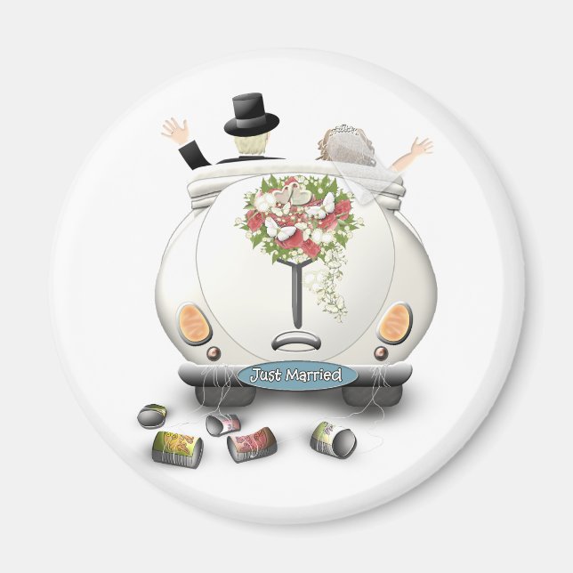 Just married! magnet (Framsidan)