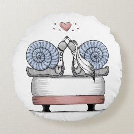 Just married rund kudde