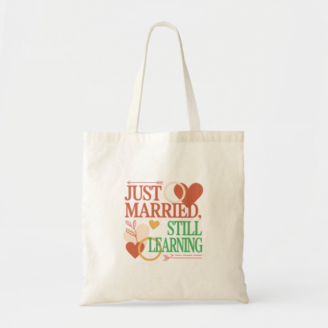 Just Married, Still Learning – Valentine's Day Tygkasse (Framsidan)