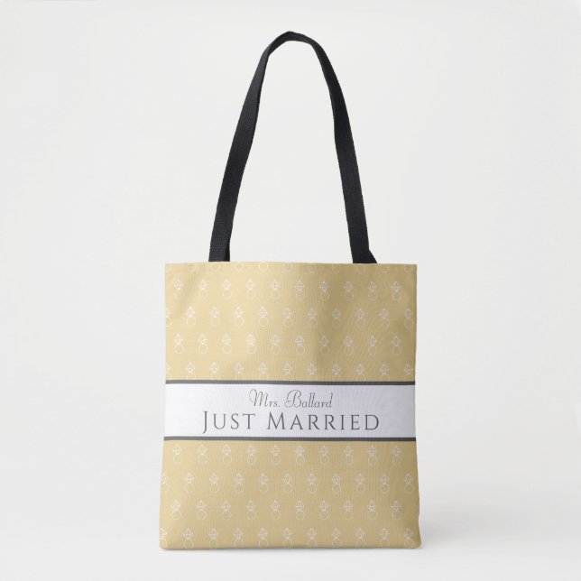 Just Married Tote  Tygkasse (Framsida)