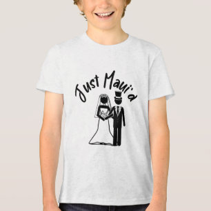 Just Mauid Honeymoon Par Bride Groom Hawaii Morsa T Shirt