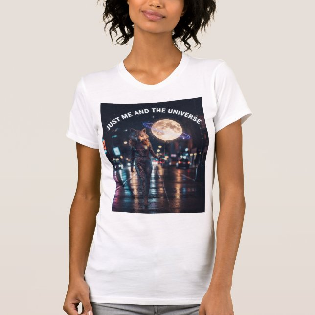 Just Me And The Universe T Shirt (Framsida)
