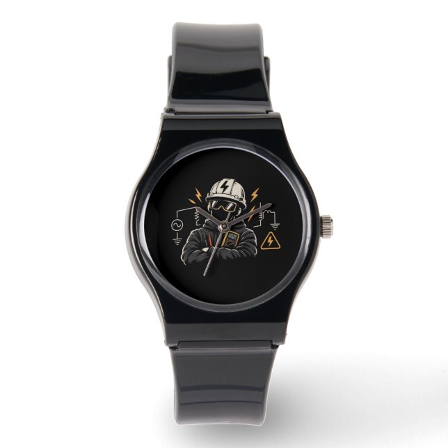 Just nu analyserar jag kretsar - Elektrisk Armbandsur (Framsida)