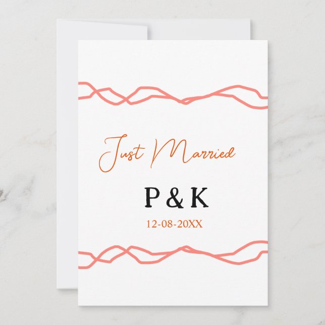 Just nyförlovade lägg till parnamn datum röd vinta inbjudningar (Framsida)