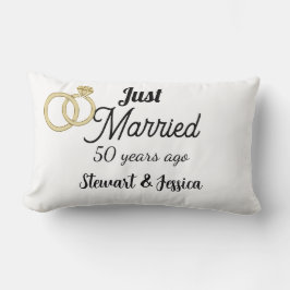 Just nyktra till 50 års bröllopsdag  lumbarkudde