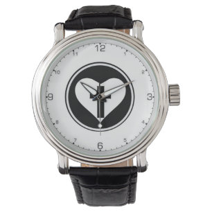 Just och Sinner Heart Logotyp Watch Armbandsur
