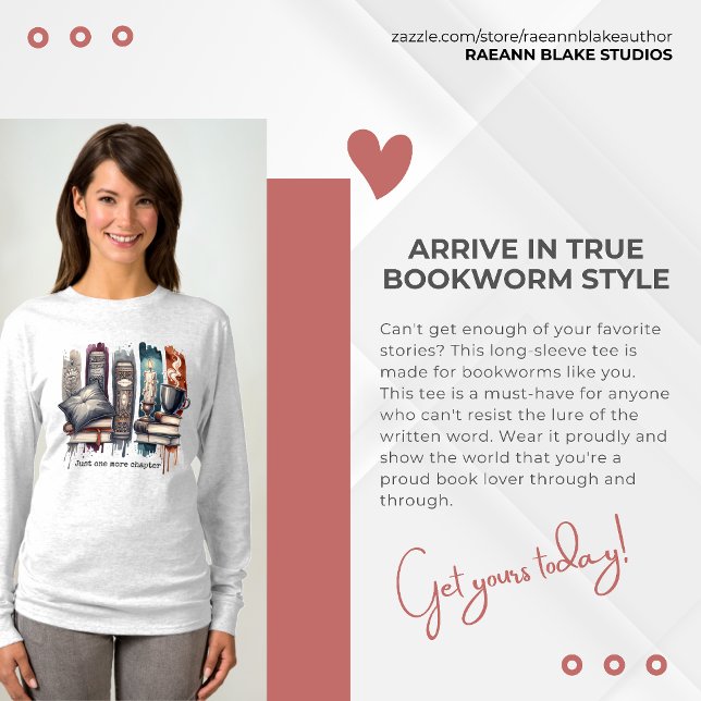 Just One More Chapter Basic Long-sleeve T-Shirt (Skapare uppladdad)